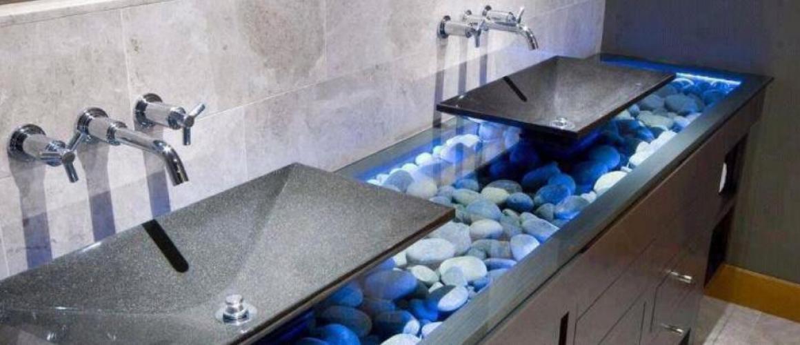 Glass Vanities